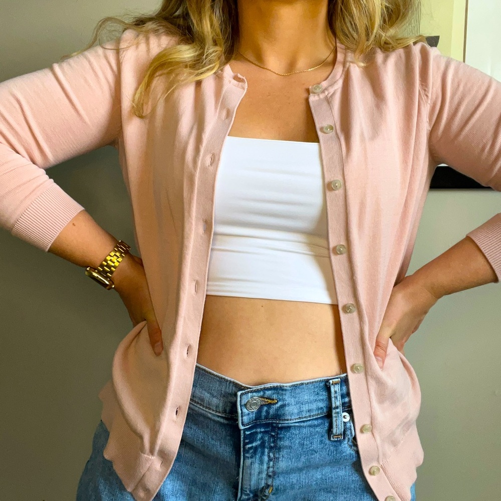 LOFT blush cardigan